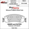 Pad Set, Promatrix, D1069